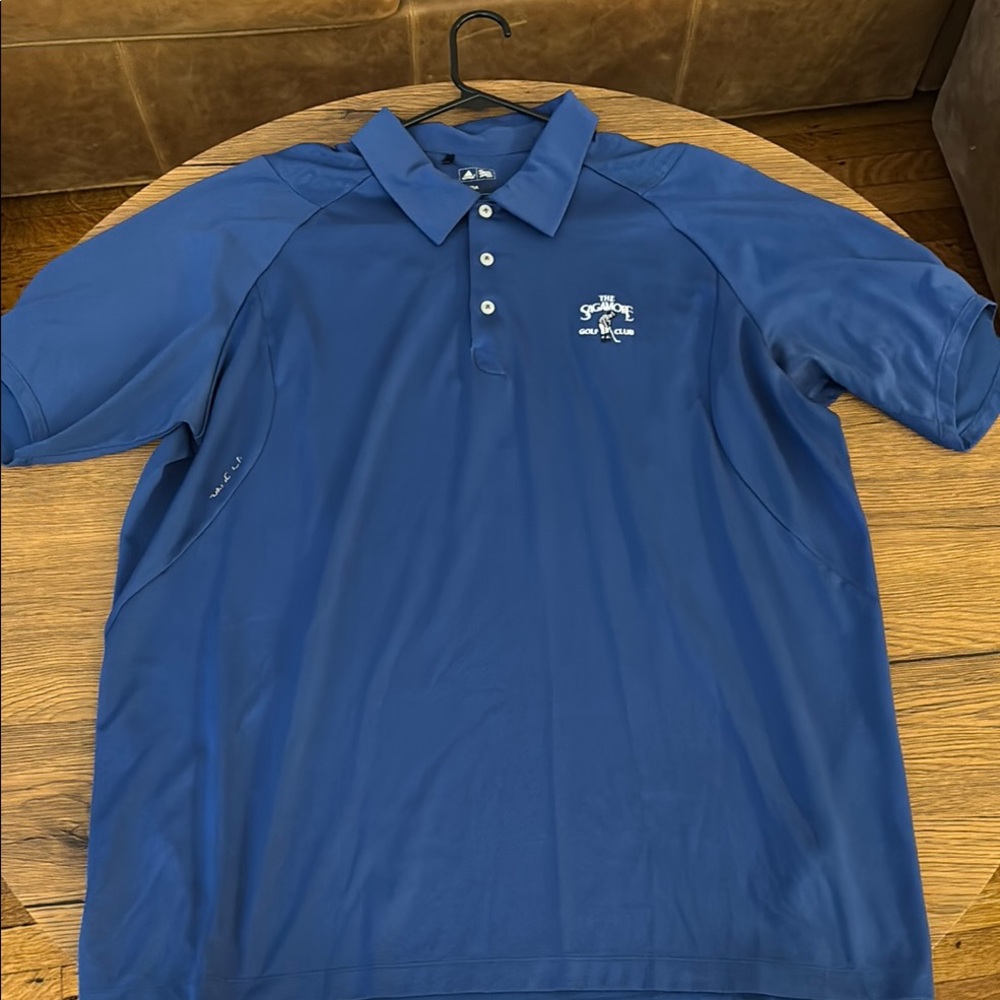 Adidas Blue Polo Shirt Classic Design